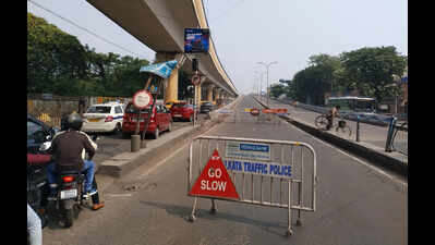 Buses start plying on Taratala flyover