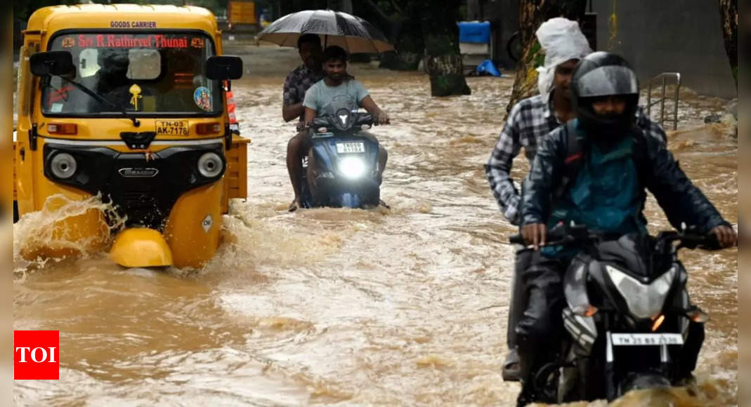 Chennai Floods Heavy Rain Causes Travel Chaos as Trains, Buses