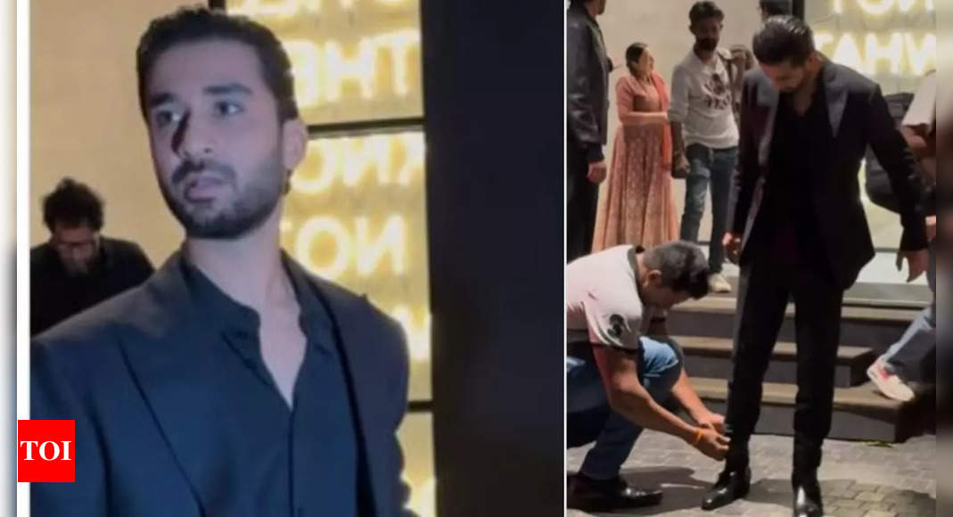 Raghav Juyal’s VIDEO of getting his shoe lace tied by someone else in public goes viral, netizens react as they get disappointed! | Hindi Movie News