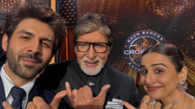 Kaun Banega Crorepati 16: Vidya Balan takes a fun test of Kartik Aaryan before entering the show; the latter says, 'Abhi Vidya chahiye, Manjulika nahi!'