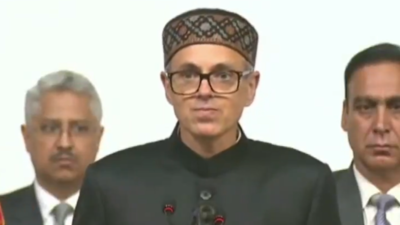 Omar Abdullah takes oath as J&K chief minister, Congress to stay out of government