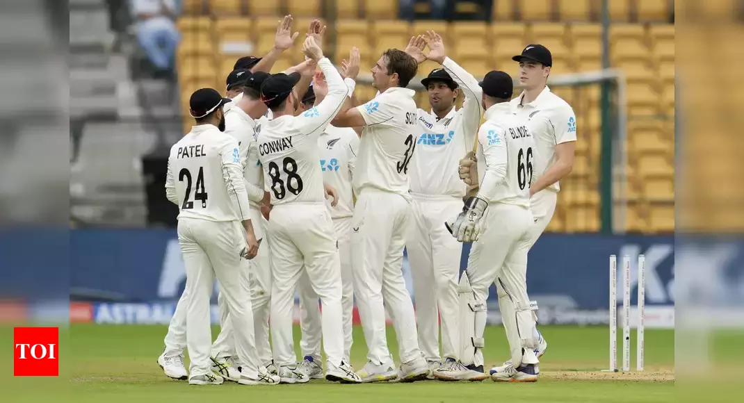 India vs New Zealand Live 1st Test Day 2: Rain interrupts play after India departs in shambles