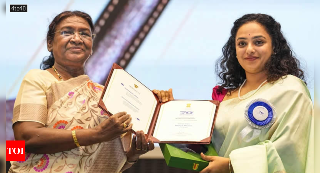 Nithya Menen Wins National Award for Thiruchitrambalam