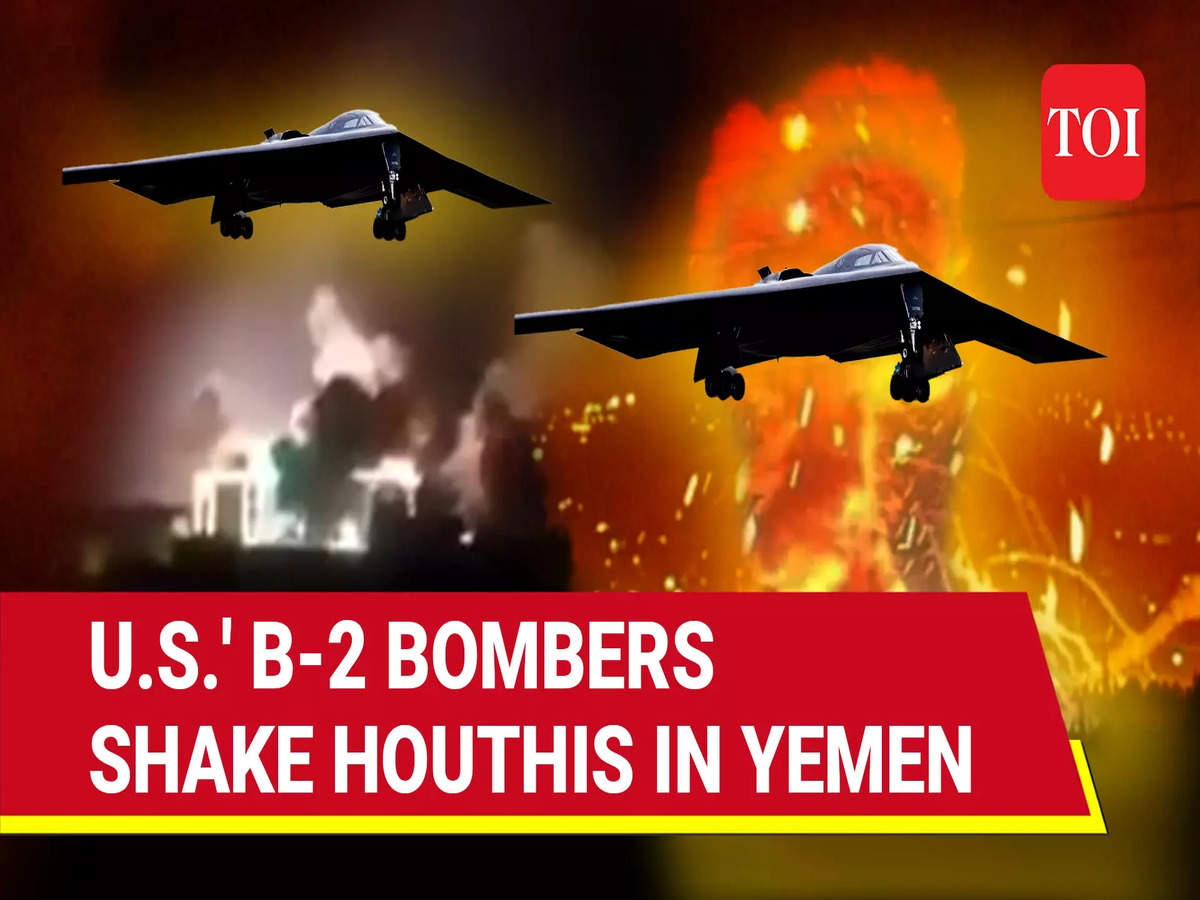 Houthis Fume As U.S.' Stealth Bombers Rain Hellfire On Yemen For The First  Time | Watch | International - Times of India Videos