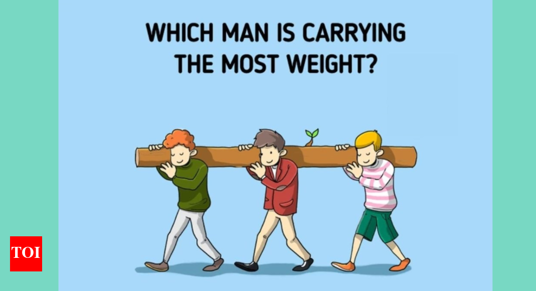 Optical Illusion Only 1 top genius can tell which man is carrying the