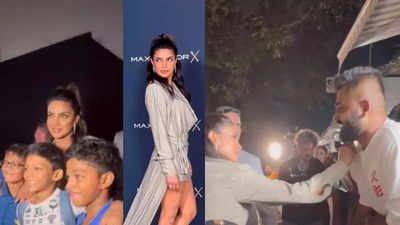 Priyanka Chopra signs a fanboy's t-shirt, poses with kids at an event; netizens call her 'a superstar who's here to show everyone how it's done' - VIDEO