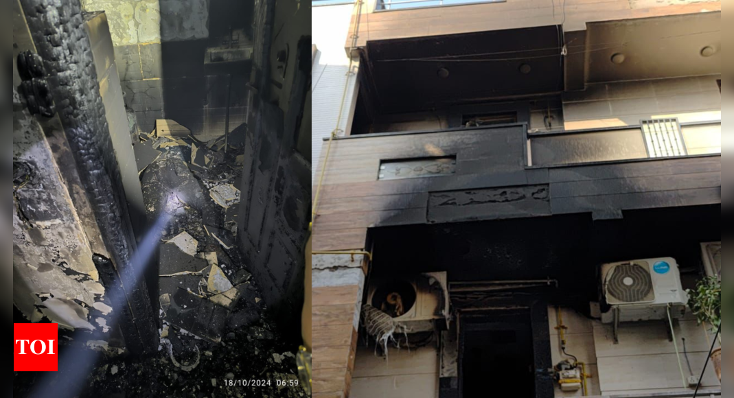 Tragic Delhi House Fire Claims Two Lives and Injures Four | Delhi News