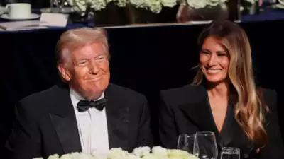 Al Smith dinner: Melania and Trump make rare public appearance together as Kamala Harris skips