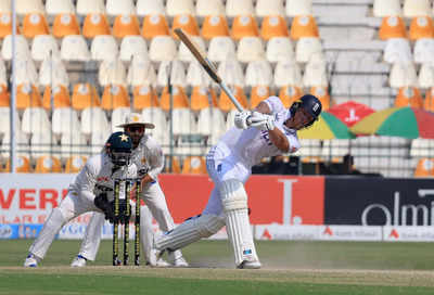 WATCH: Ben Stokes loses bat and wicket in comic fashion against Pakistan