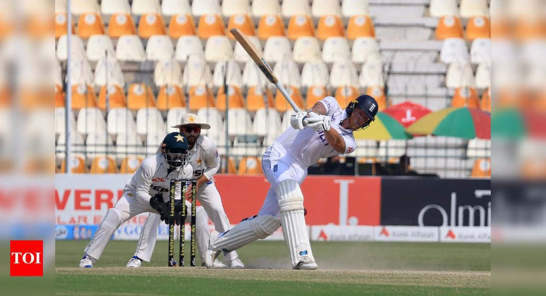 WATCH: Ben Stokes comically loses bat and wicket against Pakistan | Cricket News