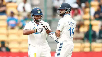 1st Test: Rohit Sharma, Virat Kohli, Sarfaraz Khan score fifties as India fight back vs New Zealand on Day 3