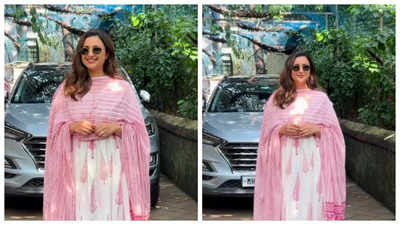 Parineeti Chopra stuns in pink suit, captivates fans