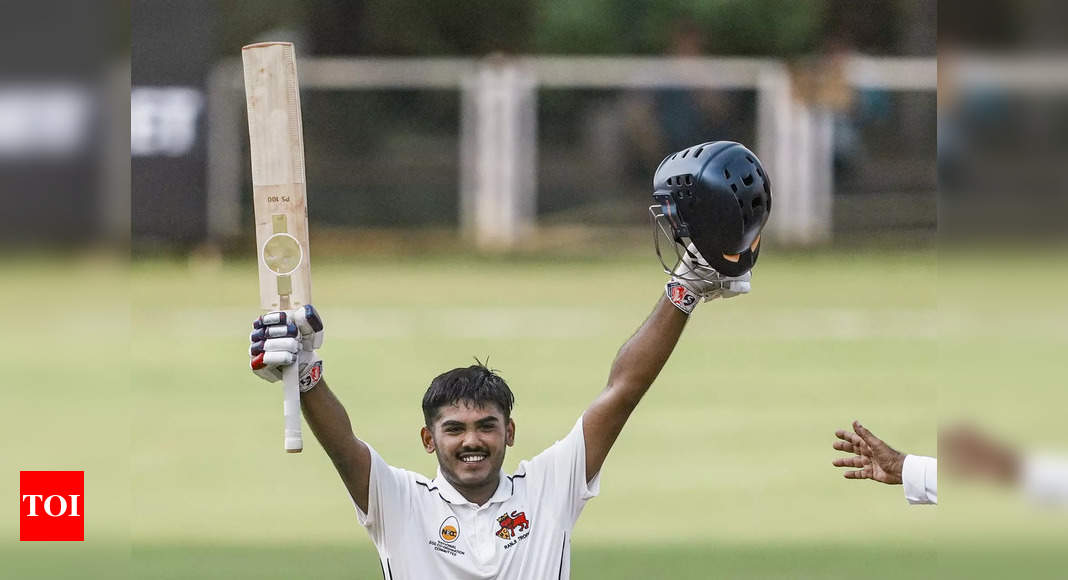 Ranji Trophy: 17-year-old Ayush Mhatre slams ton to put Mumbai on top in Maharashtra derby | Cricket News – Times of India