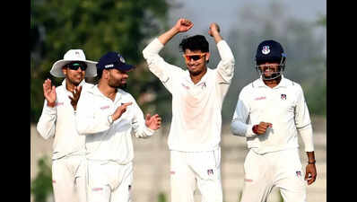 UP, Haryana share honours on Day 1