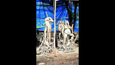 Durga idols make a comeback in Kali avatar