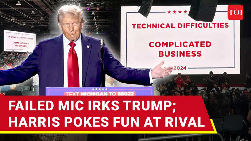 'Stupid, I Won't Pay...': Trump Fumes After Mic Malfunction At Detroit ...