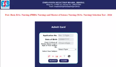 MPESB Nursing Selection Test 2024: Admit cards released at esb.mp.gov.in, direct link to download here