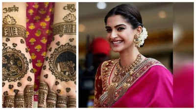 Karwa Chauth 2024: Sonam Kapoor shares a glimpse of her mehendi featuring Anand and Vayu's names: 'I don't fast FYI but...' - See photos