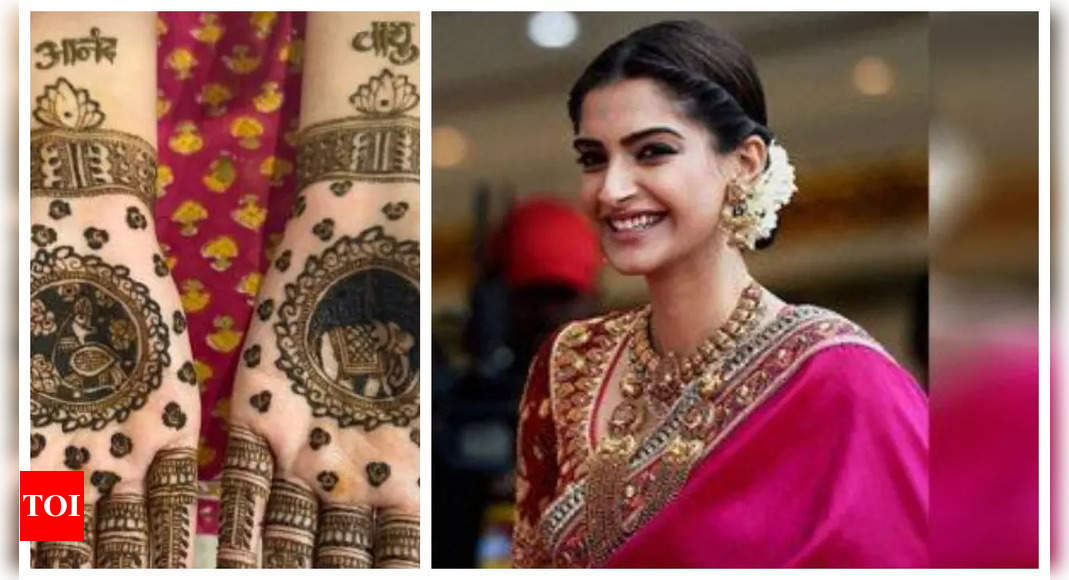 Karwa Chauth 2024: Sonam Kapoor shares a glimpse of her mehendi featuring Anand and Vayu’s names: ‘I don’t fast FYI but…’ – See photos |