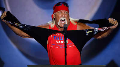 Hulk Hogan backs Donald Trump for president, while polls favor Kamala Harris