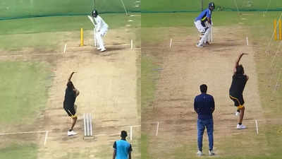 Watch: Mohammed Shami bowls in nets after India's defeat in Bengaluru