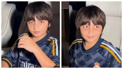 Shah Rukh Khan's son AbRam's cute conversation with paparazzi is winning hearts: 'SRK sir ko salaam bolna' - WATCH video