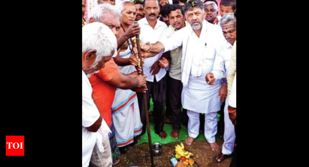 In Channapatna assembly bypoll, DK Shivakumar puts his standing on the line | Bengaluru News