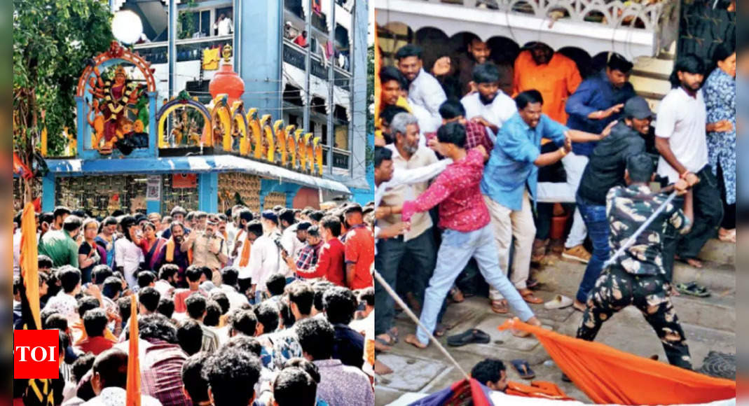 ‘Person who vandalised temple a terrorist’: VHP gives 48-hour ultimatum to Telangana govt to suspend cops over lathicharge | Hyderabad News