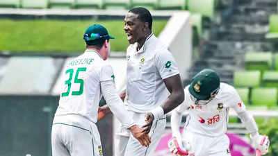 Kagiso Rabada grabs 300th Test wicket as South Africa take lead over Bangladesh