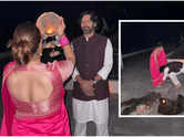 Vikrant touches his wife's feet on Karwa Chauth - Pic