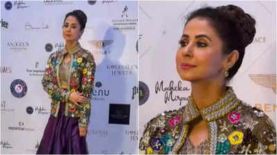 Urmila Matondkar makes her first public appearance post news of her divorce from Mohsin Akhtar Mir