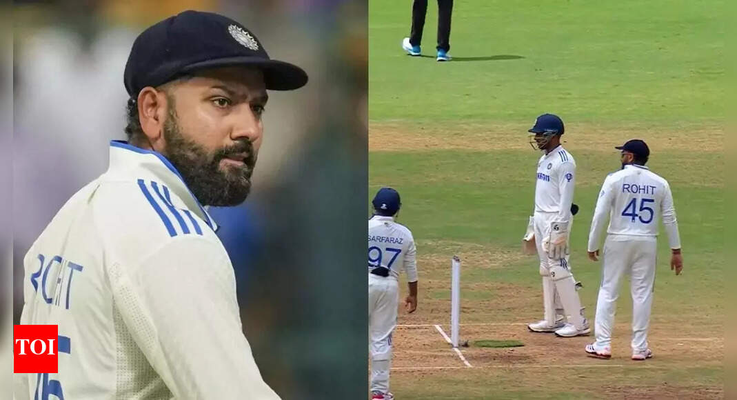 ‘Zyada hero baan raha hai woh’: Rohit Sharma targets NZ batter with hilarious stump-mic chatter – Times of India