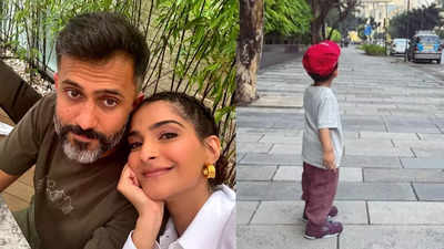 Sonam Kapoor shares an adorable moment as husband Anand Ahuja turns stylist for son Vayu