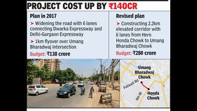 Tweaks in plan to escalate cost, GMDA wants NHAI to share funds for elevated road project