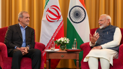 PM Modi talks West Asia conflict at first meet with Iran president