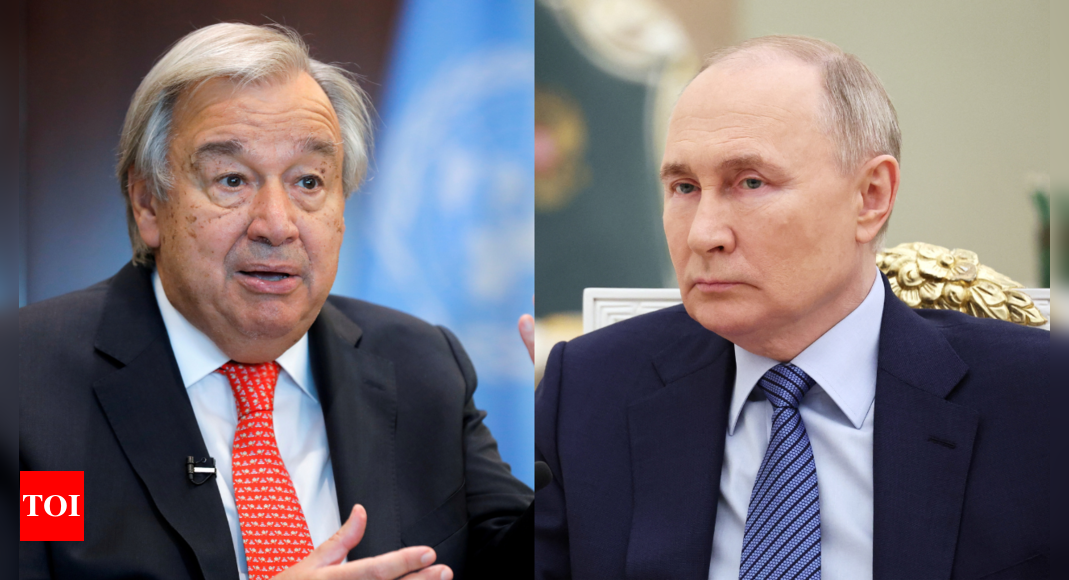 Putin-UN chief to talk Ukraine in Russia on Thursday: Kremlin – Times of India