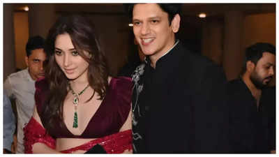 Tamannaah Bhatia and Vijay Varma serve couple goals as they arrive for Manish Malhotra's Diwali bash