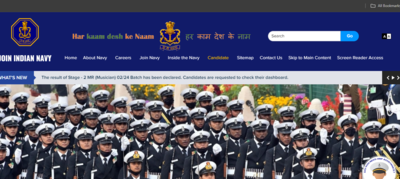 Indian Navy SSR, MR final result released at joinindiannavy.gov.in: Direct link to check here