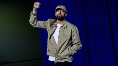 ‘Spotlight is on us’: Eminem introduces Obama at Detroit event