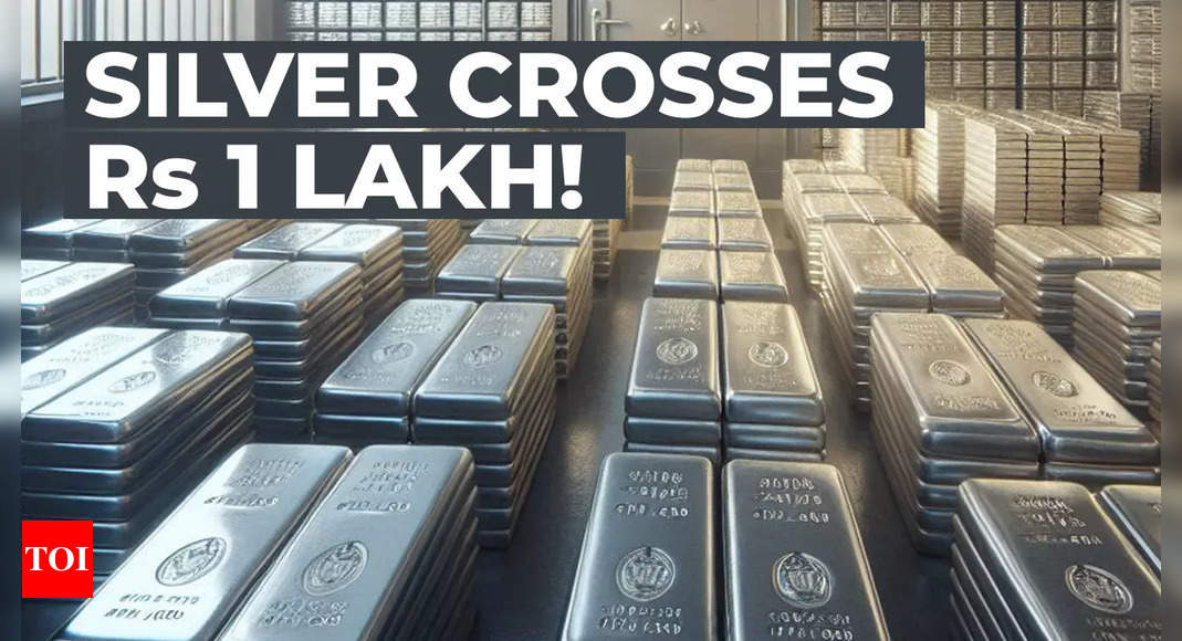 Silver better than gold for investment? Silver prices cross Rs 1 lakh mark! – Times of India