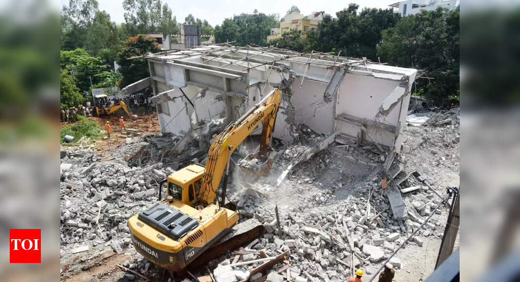 Under-construction building collapses in Bengaluru: Owner's son ...
