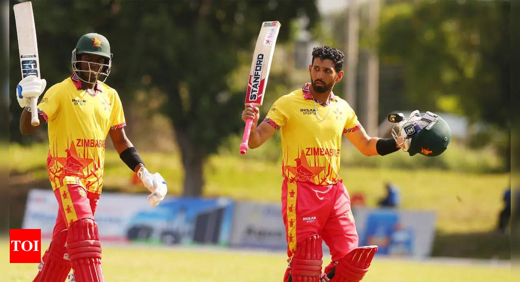 Zimbabwe rewrite record books with highest T20I score ever | Cricket News – Times of India