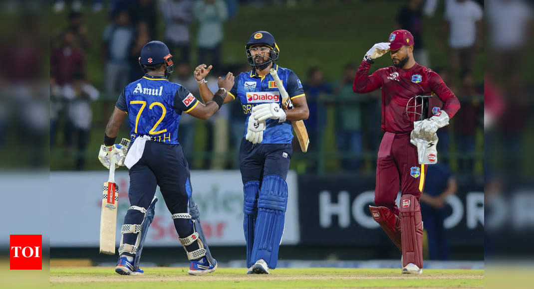 2nd ODI: Charith Asalanka stars as Sri Lanka defeat West Indies by 5 wickets, clinch series | Cricket News – Times of India