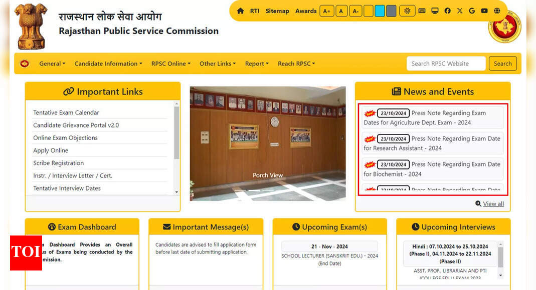 Rpsc Exam Calendar 2025 Check Key Dates And Revised Schedule Here Times Of India Rpsc Exam Calendar 2025 Check Key Dates And Revised Schedule Here Times Of India