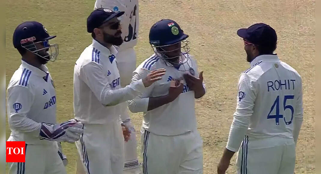 'Out Hai... Out Hai': Adamant Sarfaraz pleads Rohit to take review, watch video