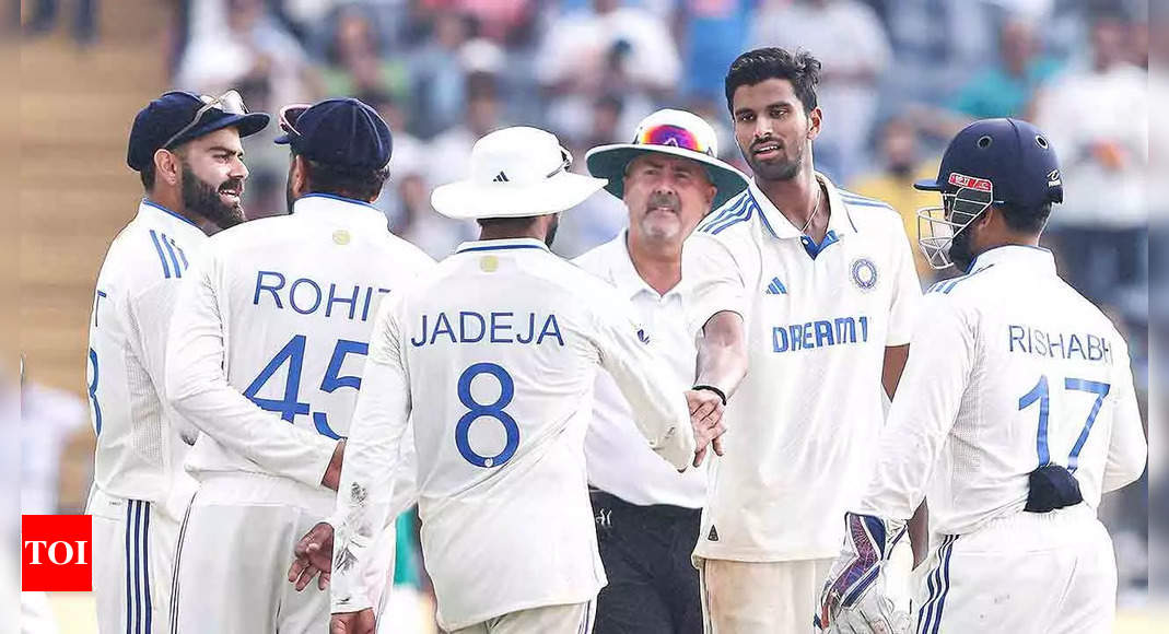 India vs New Zealand 2nd Test: Washington celebrates “ati” Sundar comeback and scores 7 points for best Test figures of his career | Cricket News