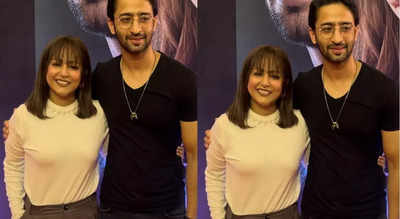 Hina Khan attends the screening of close friend Shaheer Sheikh’s debut movie amid breast cancer diagnosis; see video