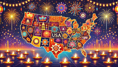 Complete list of US states that recognize Diwali as a state holiday