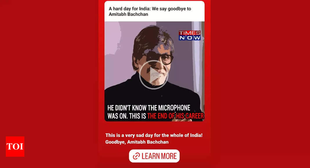 How fraudsters are spreading these fake news about Amitabh Bachchan on Instagram to scam users – Times of India