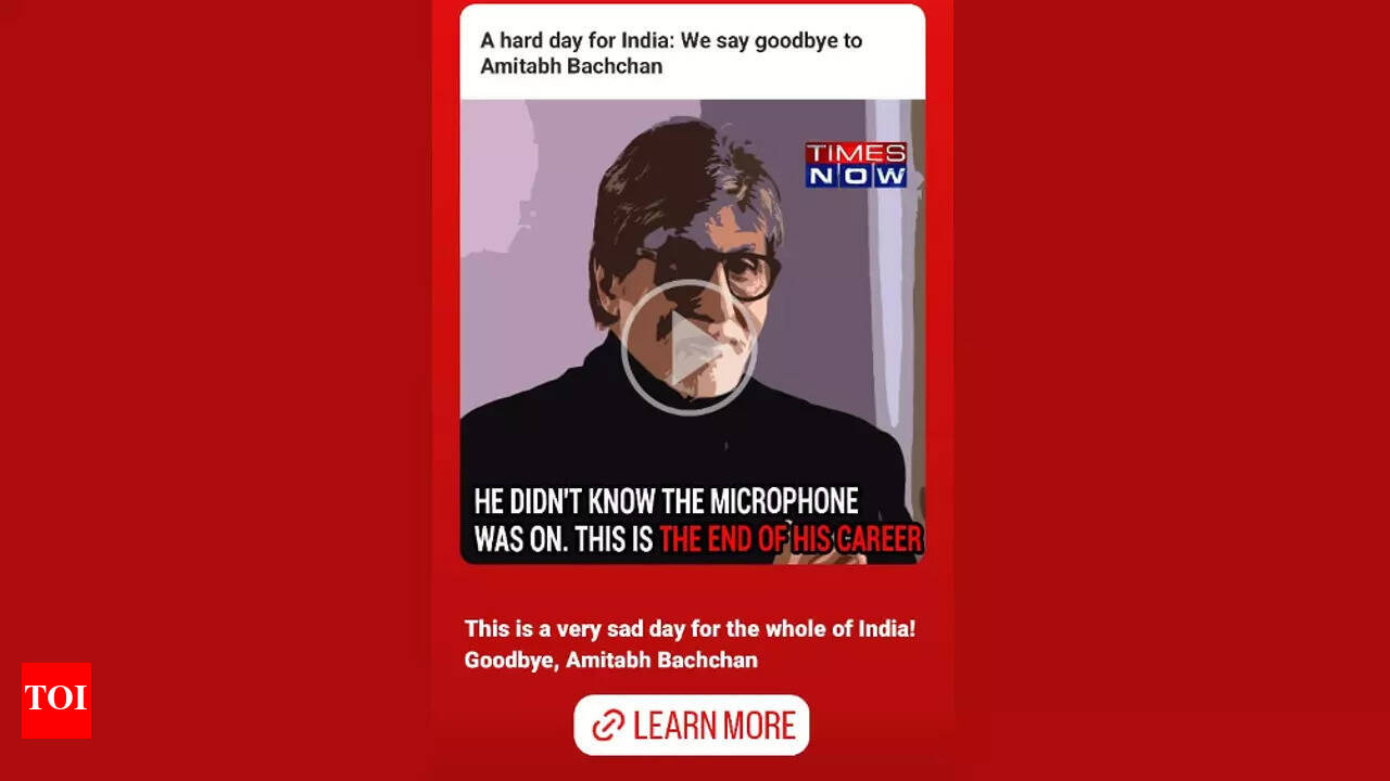 How fraudsters are spreading these fake news about Amitabh Bachchan on  Instagram to scam users - The Times of India